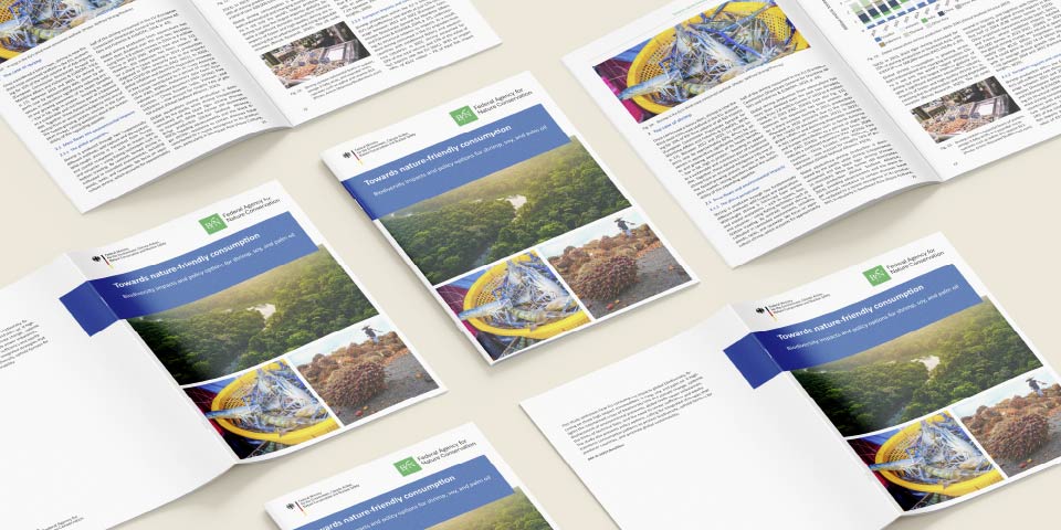 Cover of the Brochure: Towards nature-friendly consumption