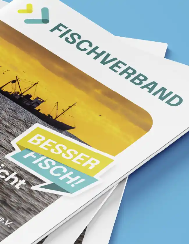 Cover des Geschäftsberichtes vom Fischverband 