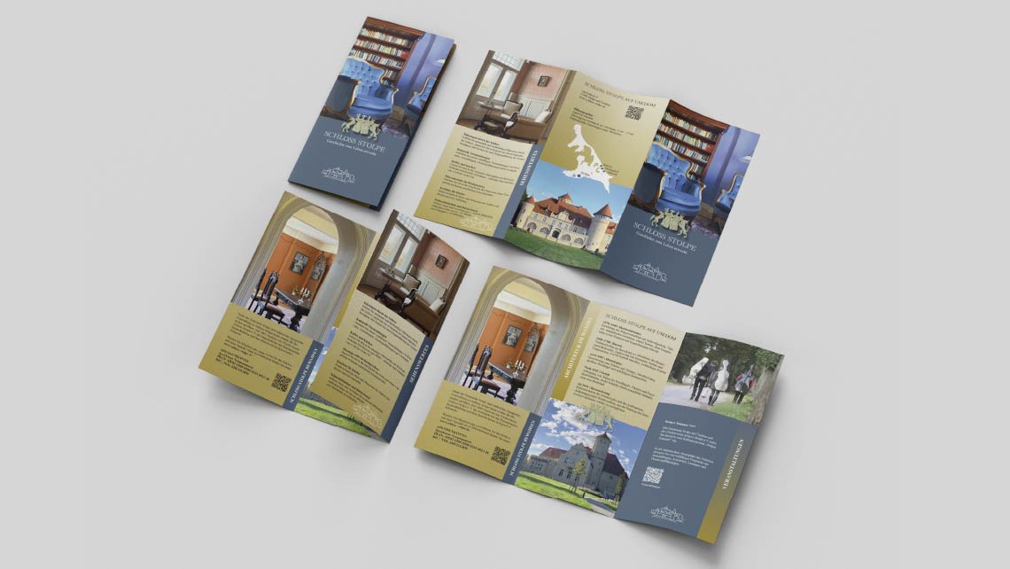 Flyer zum Schloss Stolpe