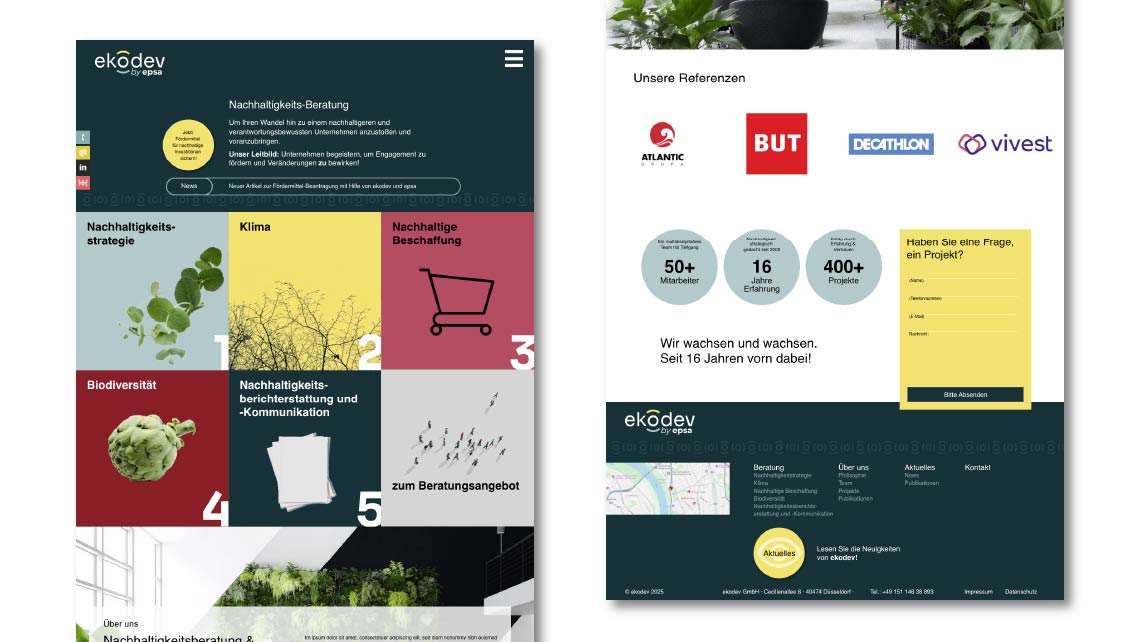 Entwurf des Headers von ekodev