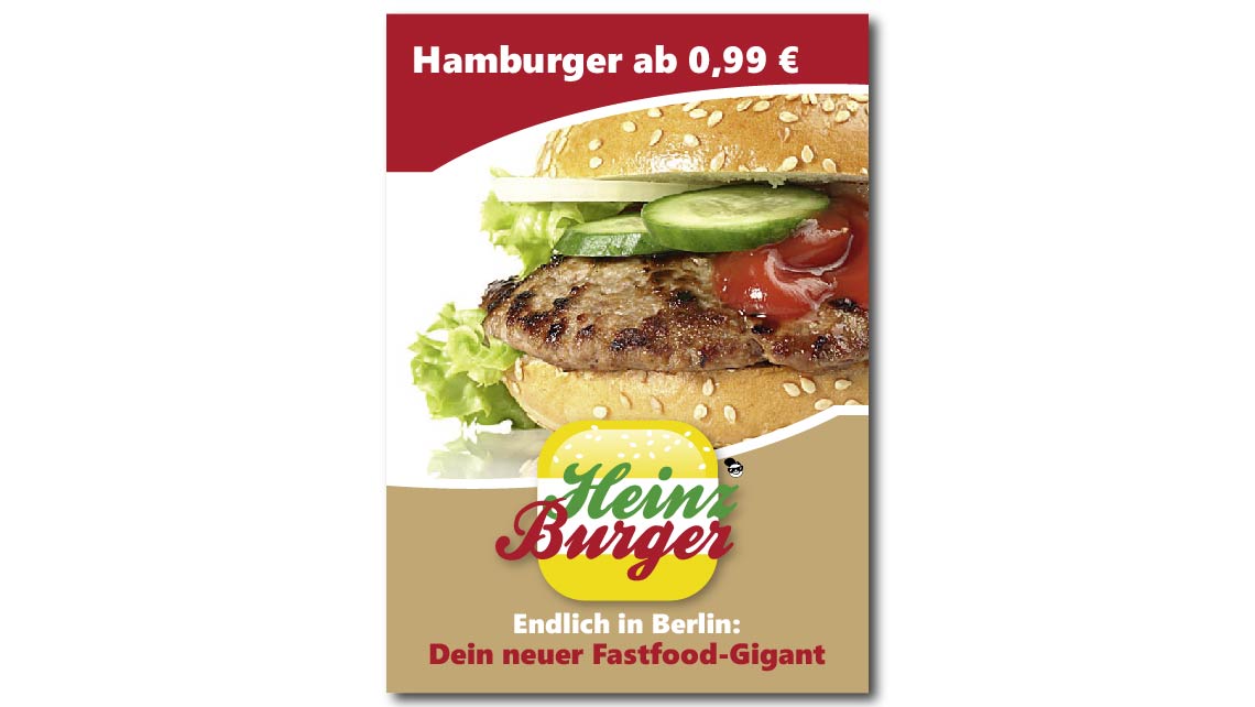 Flyer Heinz Burger