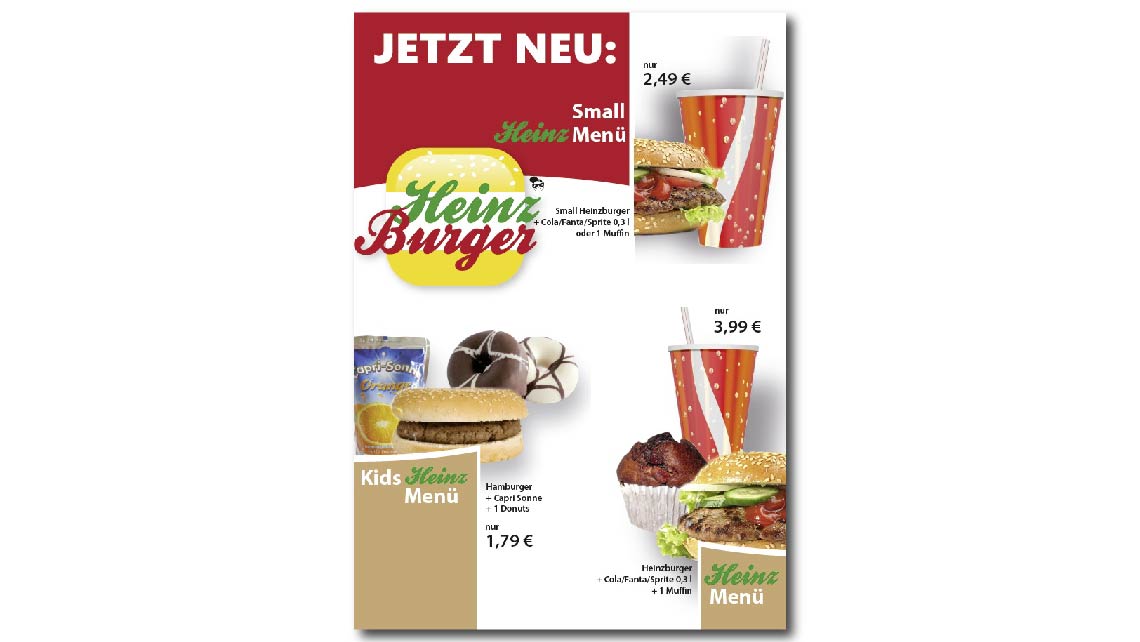 Plakat Heinz Burger