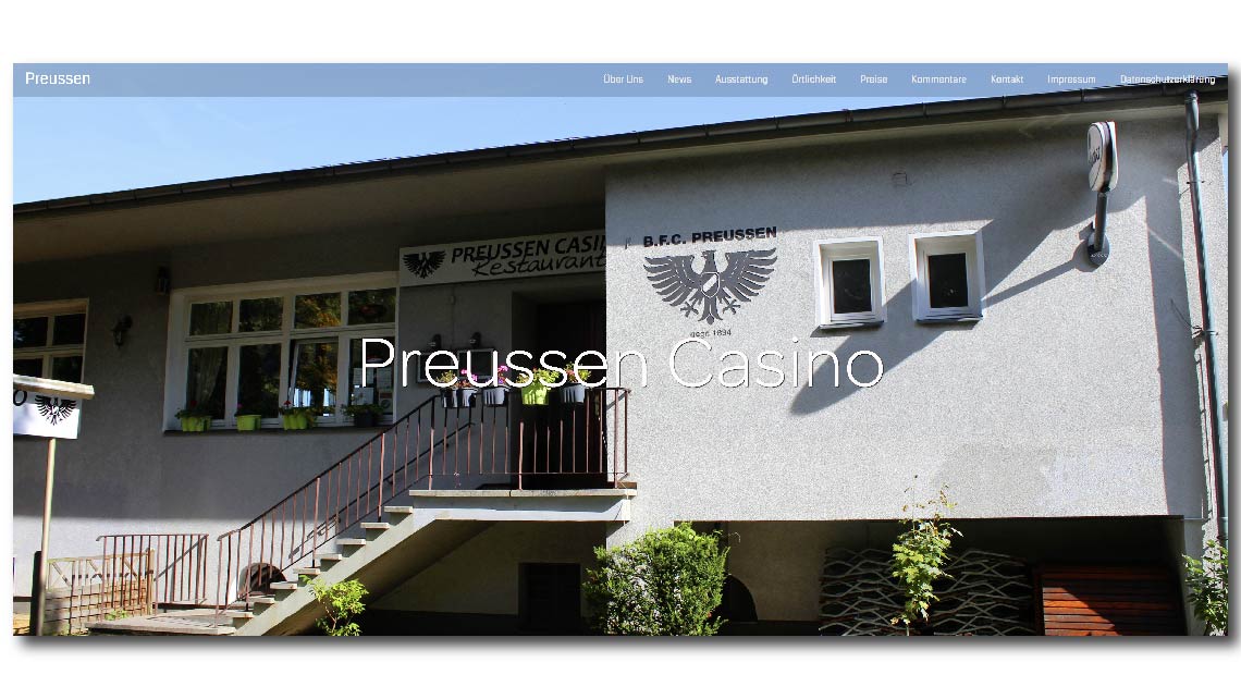 Screenshot der Webseite vom Preussen Casino
